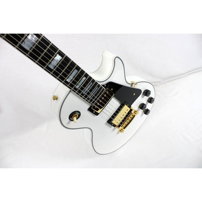 Gibson Custom Les Paul Custom - Alpine White with Ebony Fingerboard - Leitz Music-711106926681-CS401287