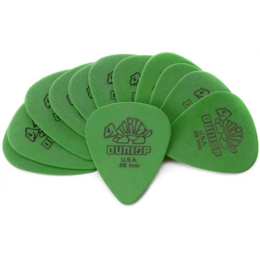 Dunlop Tortex Standard Guitar Picks - .88mm Green (12-pack) - Leitz Music-696554473690-418P088