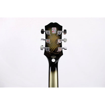 Epiphone Adam Jones Les Paul Custom Art Collection - Julie Heffernan's "Not Dead Yet," Antique Silverburst - Leitz Music-711106088907-EILPCAJV3ASBNH3
