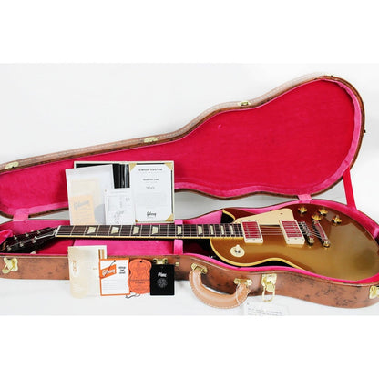 Gibson Custom 1957 Les Paul Goldtop Darkback Reissue - Murphy Lab Light Aged Double Gold - Leitz Music--LPR57LADBDGNH1