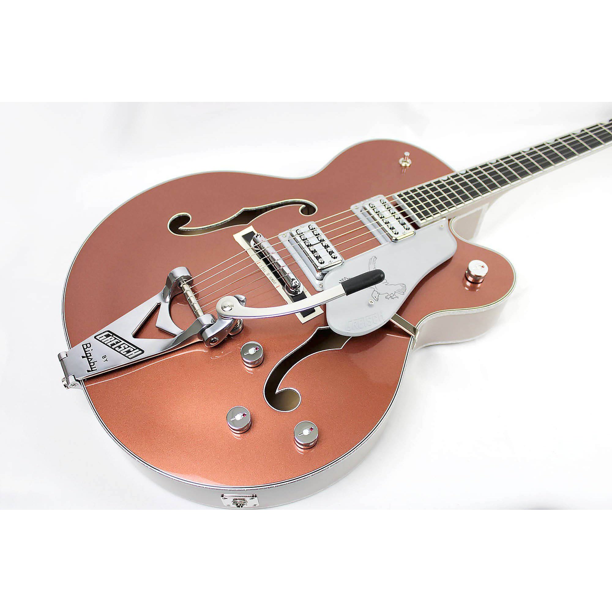 Gretsch G6136T Limited-Edition Falcon Hollowbody Guitar - Two Tone  Copper/Sahara Metallic