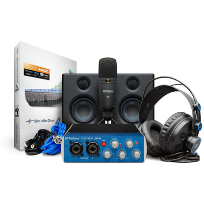 PreSonus AudioBox 96 Ultimate Hardware and Software Recording Bundle - 25th Anniversary Edition - Leitz Music--ABOX96ULTIMATE