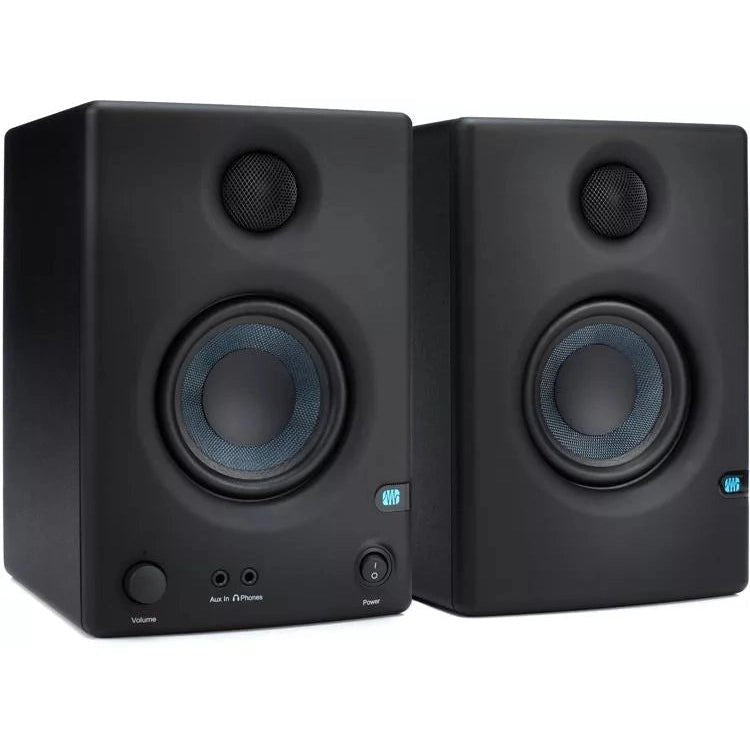 2) Presonus Eris E4.5 BT 50w 2-Way 4.5 Studio Monitors Speakers+Desktop  Stands
