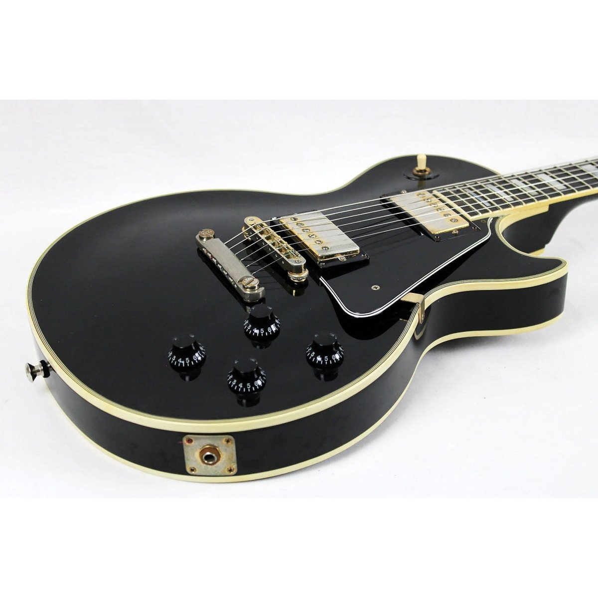 2000 Gibson Les Paul Custom - Ebony | w/ OHSC **Used – Good** - Leitz Music - 02650480