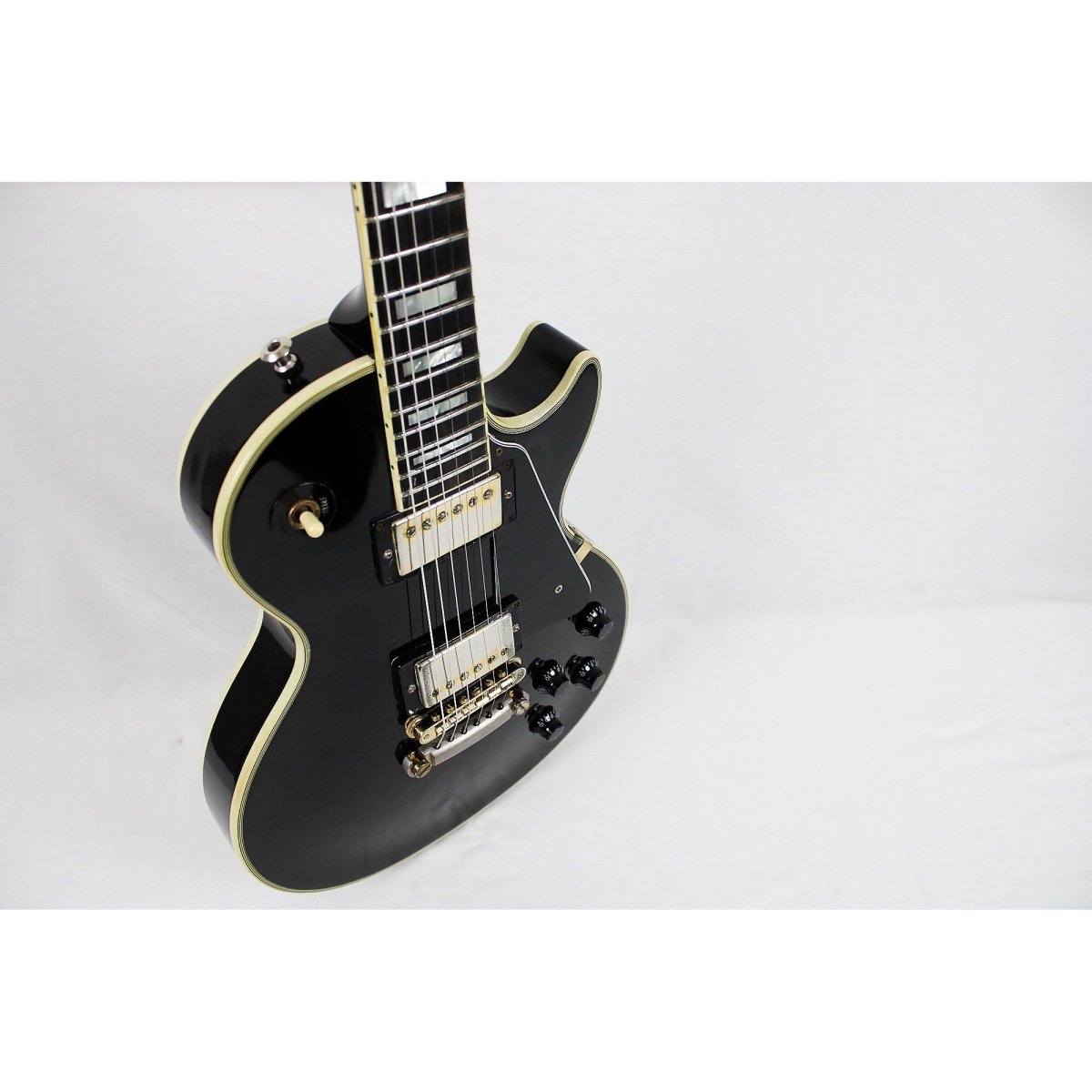 2000 Gibson Les Paul Custom - Ebony | w/ OHSC **Used – Good** - Leitz Music - 02650480