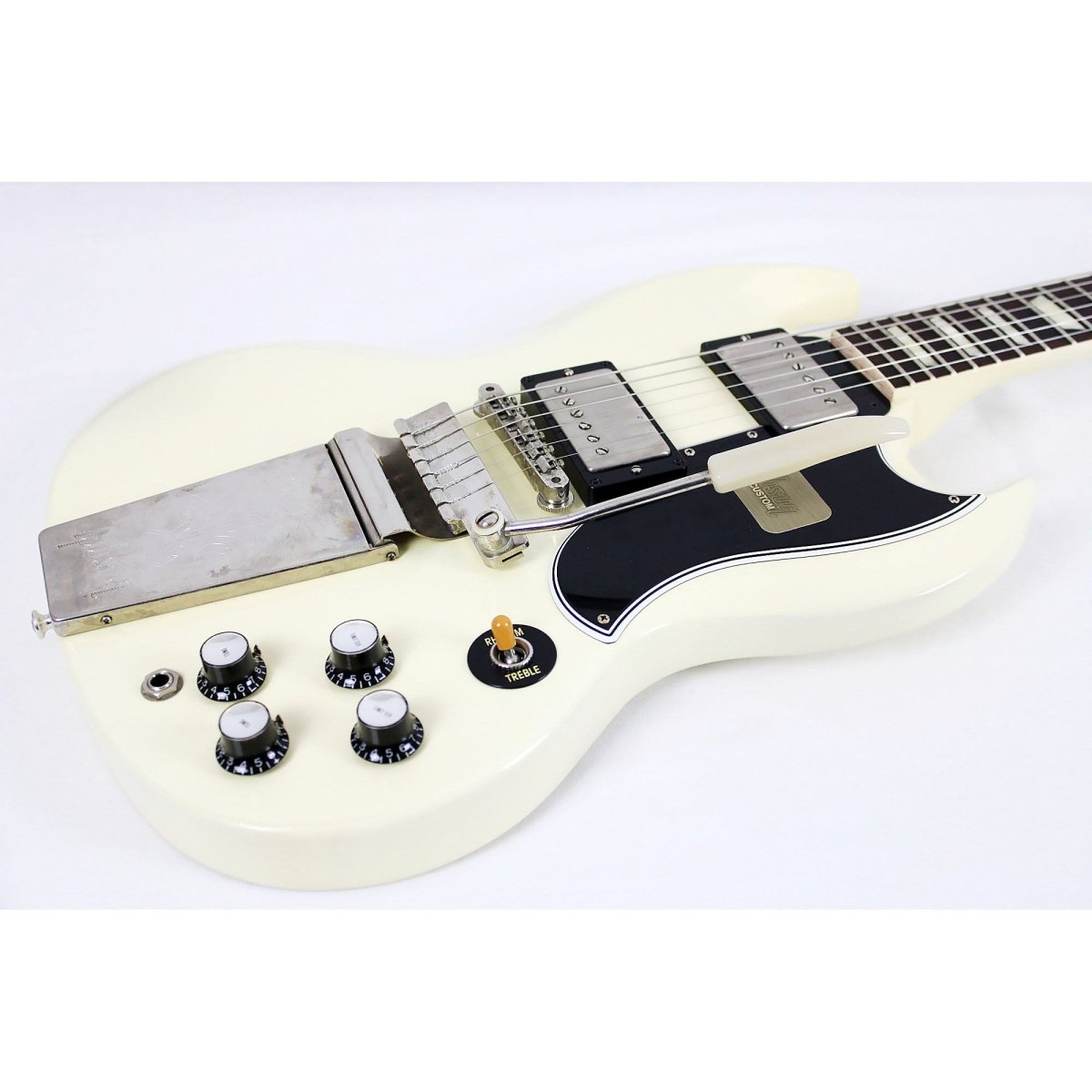 2013 Gibson Custom Shop SG Standard Maestro - Classic White VOS **USED-EXCELLENT** - Leitz Music--032162