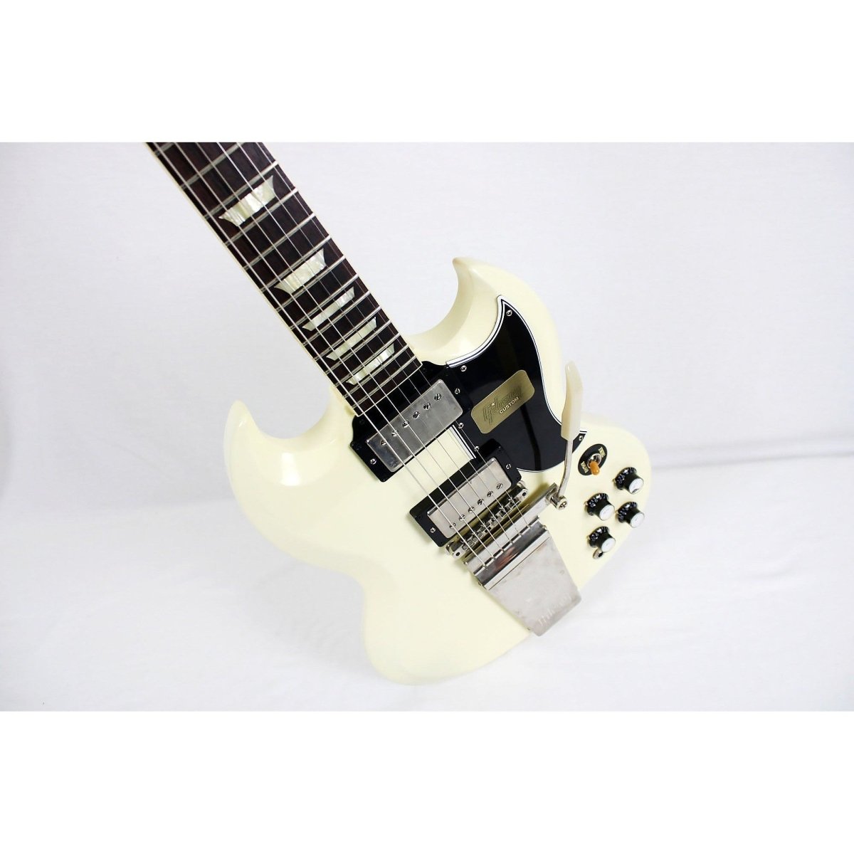 2013 Gibson Custom Shop SG Standard Maestro - Classic White VOS **USED-EXCELLENT** - Leitz Music--032162