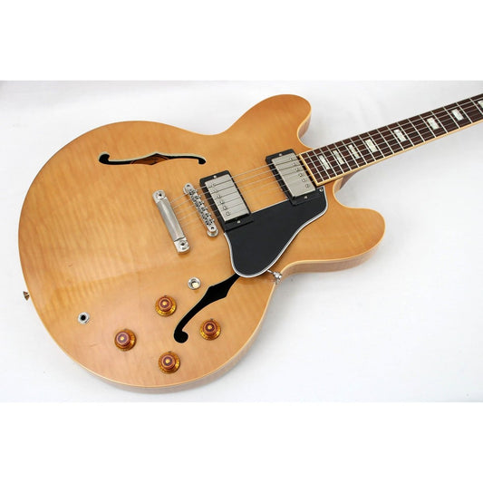 2017 Gibson Memphis ES - 335 Block - Figured Vintage Natural **USED - EXCELLENT** - Leitz Music - 10737717U