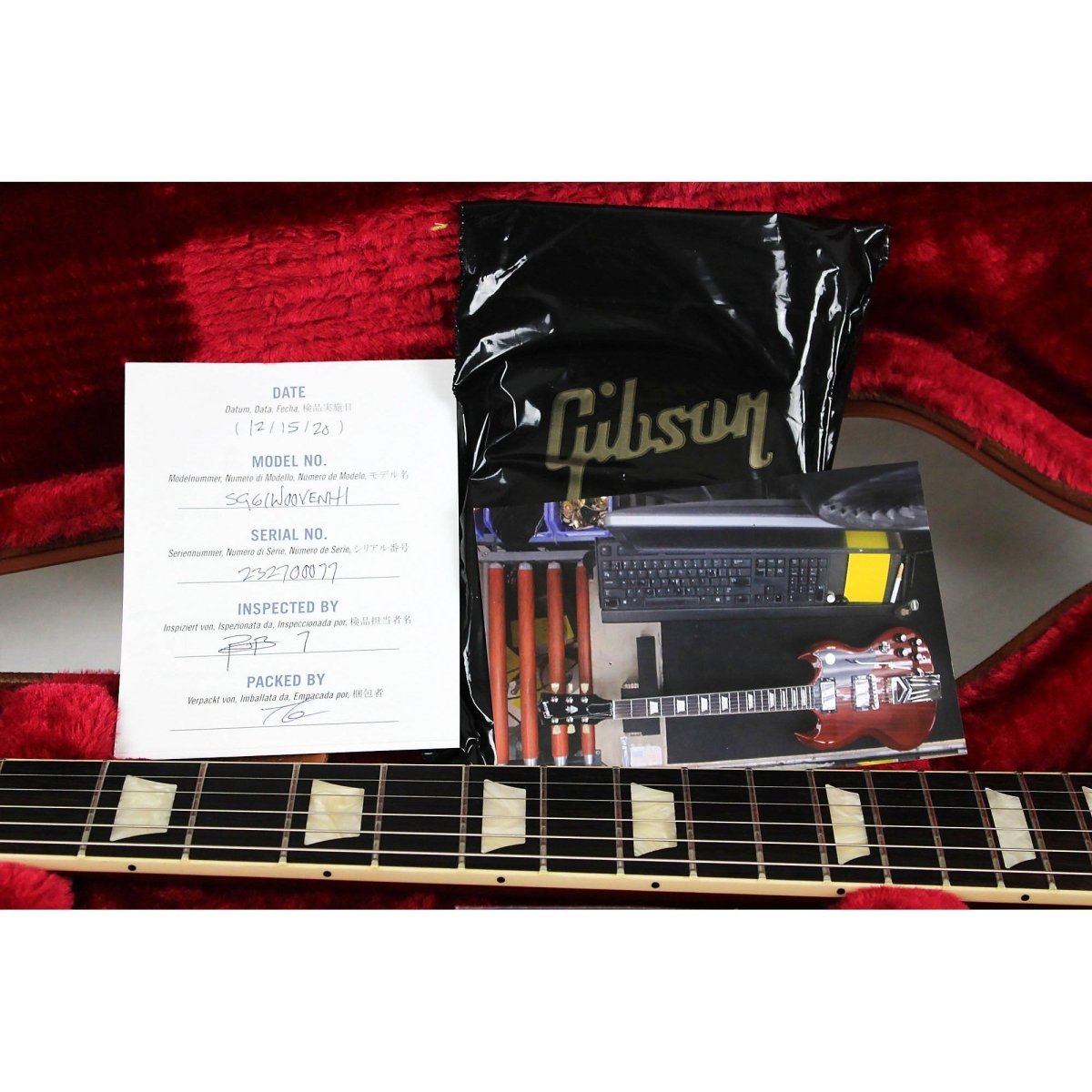 2020 Gibson SG Standard '61 with Sideways Vibrola - Vintage Cherry **Used – Excellent** - Leitz Music - 232700077