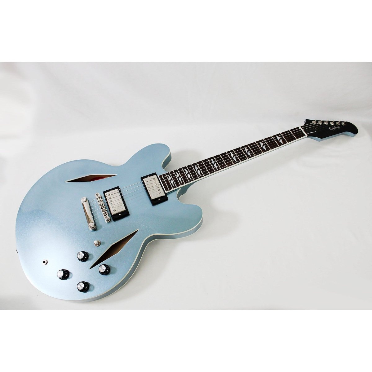 Epiphone Inspired By Gibson Custom Dave Grohl DG-335 - Pelham Blue - Leitz Music-711106137407-EIGCDG335PENH1