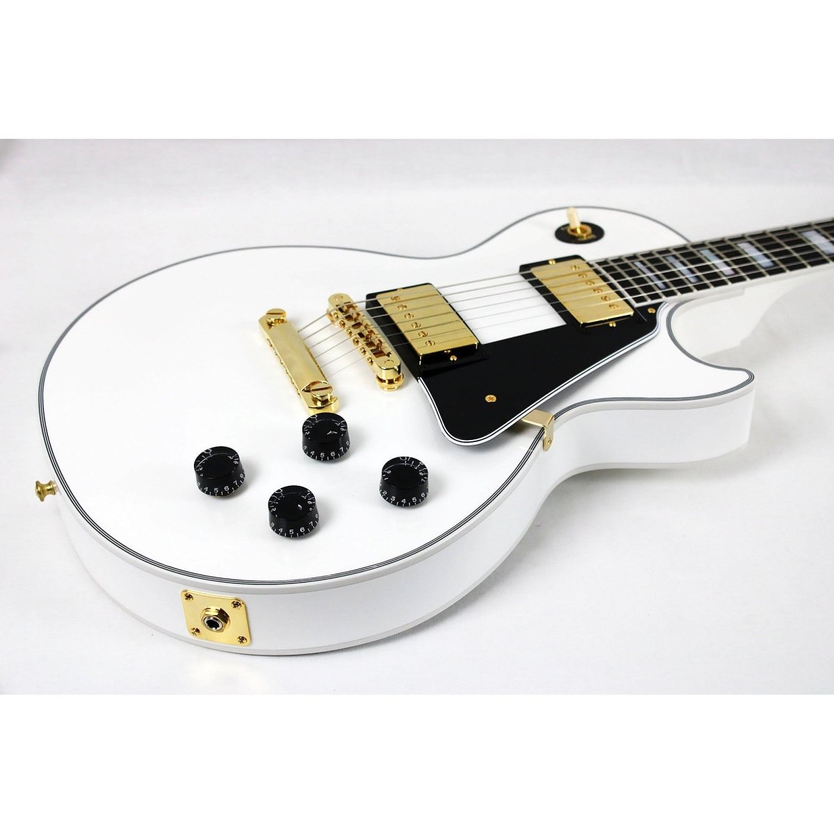 Gibson Custom Les Paul Custom - Alpine White with Ebony Fingerboard - Leitz Music-711106926681-CS401287