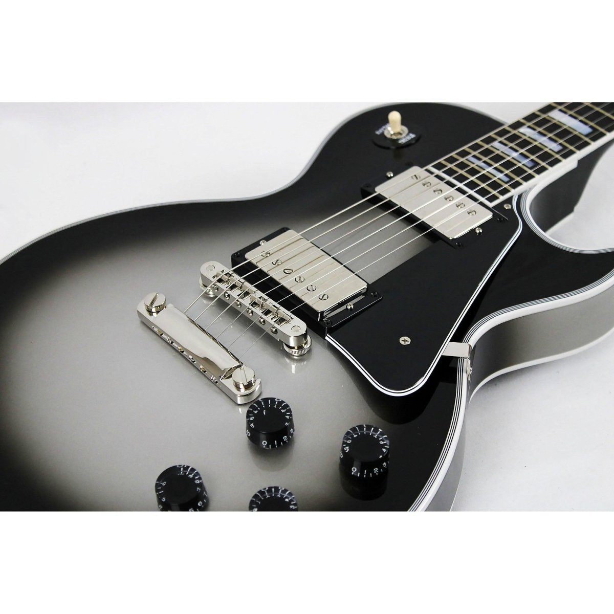 Gibson Custom Shop Les Paul Custom - Silverburst - Leitz Music - CS402175