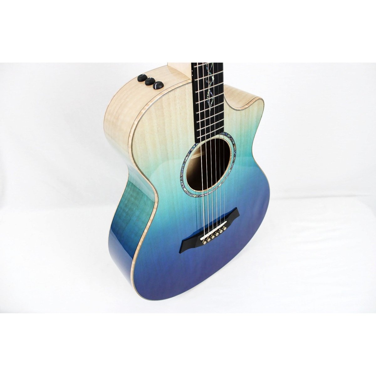 Taylor C22ce Custom 12 Fret - Urban Ash Blue Fade - Leitz Music--1204094125