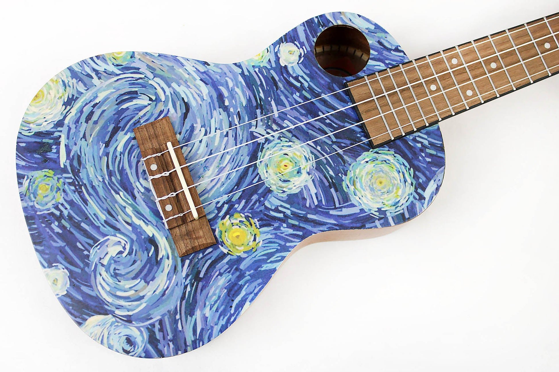 Amahi UKC-3DA4 Masterpiece Series Van Gogh Starry Night Concert Ukulele - Leitz Music--UKC3DA4