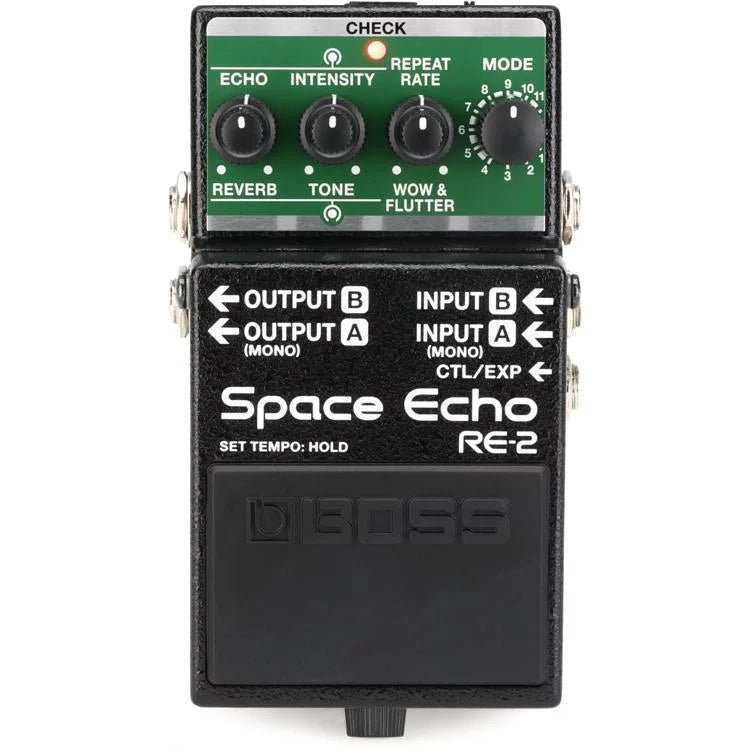 Boss RE-2 Space Echo Delay and Reverb Effects Pedal - Leitz Music-761294519028-RE2