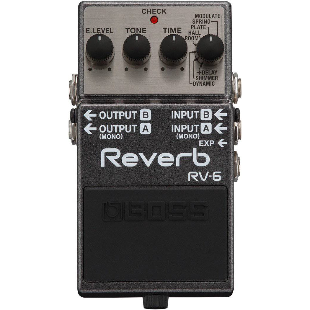 Boss RV-6 Digital Reverb Pedal - Leitz Music-761294507285-RV-6