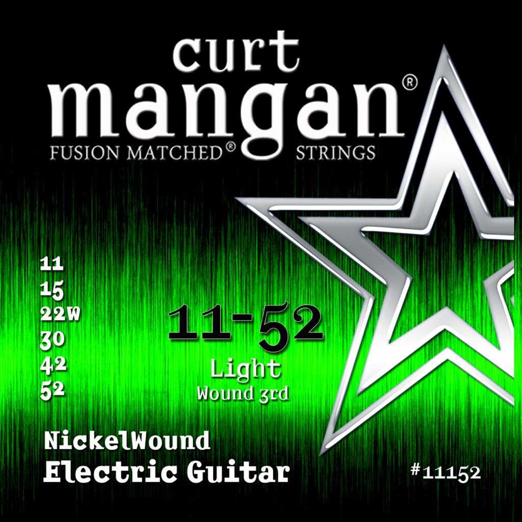 Curt Mangan 11152 Nickel Wound Electric Guitar Strings - .011-.052 - Leitz Music-873105000110-11152cm