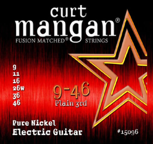 Curt Mangan 15096 Pure Nickel Electric Guitar Strings - .009-.042 - Leitz Music-873105150969-15096