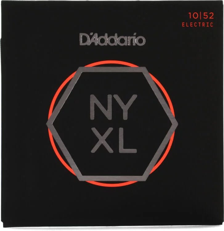 D'Addario NYXL1052 NYXL Nickel Wound Electric Guitar Strings - .010-.052 Light Top/Heavy Bottom - Leitz Music