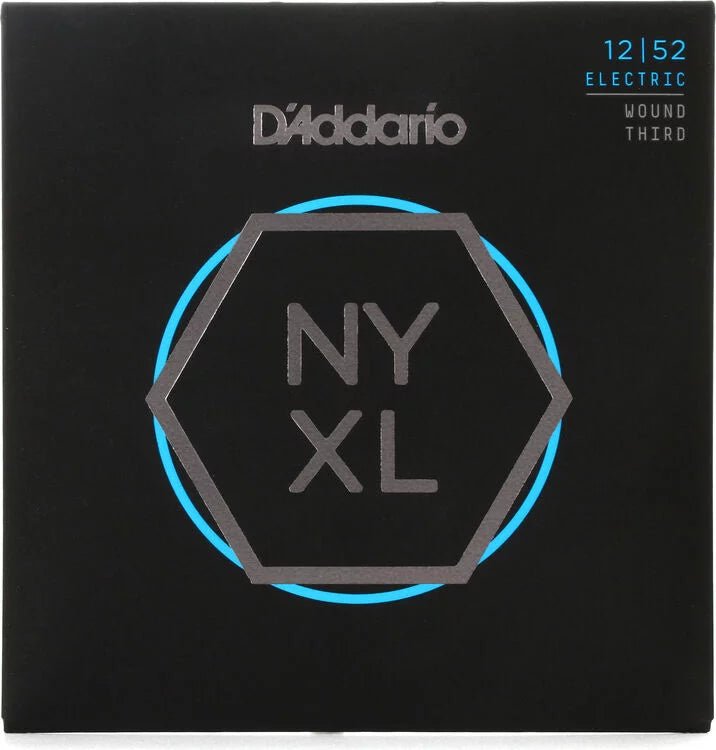 D'Addario NYXL1252W NYXL Nickel Wound Electric Guitar Strings - .012-.052 Light Wound 3rd - Leitz Music