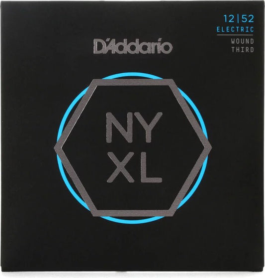D'Addario NYXL1252W NYXL Nickel Wound Electric Guitar Strings - .012-.052 Light Wound 3rd - Leitz Music