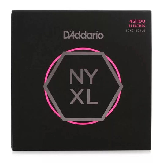 D'Addario NYXL45100 Nickel Wound Bass Guitar Strings - .045-.100 Regular Light Long Scale - Leitz Music