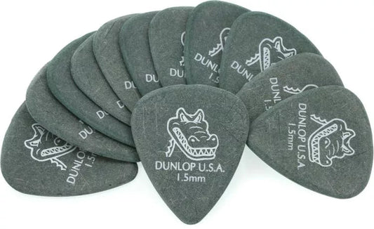 Dunlop 417P150 Gator Grip Guitar Picks - 1.50mm Green (12-pack) - Leitz Music-214171501123-417p15