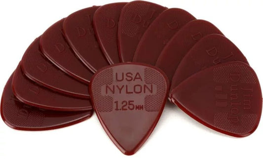 Dunlop 44P125 Nylon Standard Picks - 1.25mm Extra Heavy 12-pack - Leitz Music-990183320883-44p125