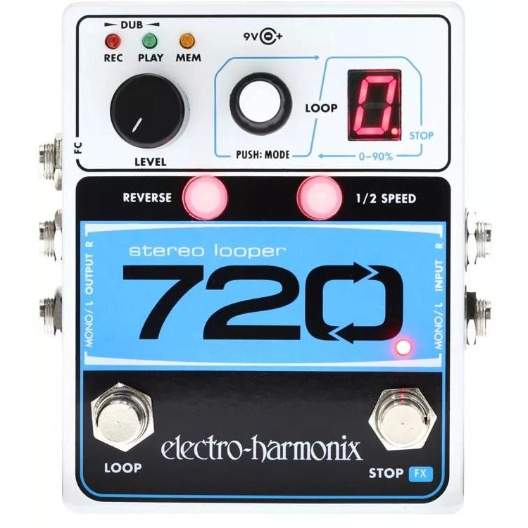 Electro-Harmonix 720 Stereo Looper Pedal - Leitz Music-683274011684-720LOOPER