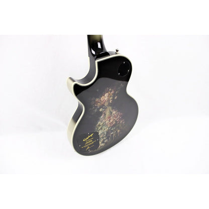 Epiphone Adam Jones Les Paul Custom Art Collection - Julie Heffernan's "Not Dead Yet," Antique Silverburst - Leitz Music-711106088907-EILPCAJV3ASBNH3