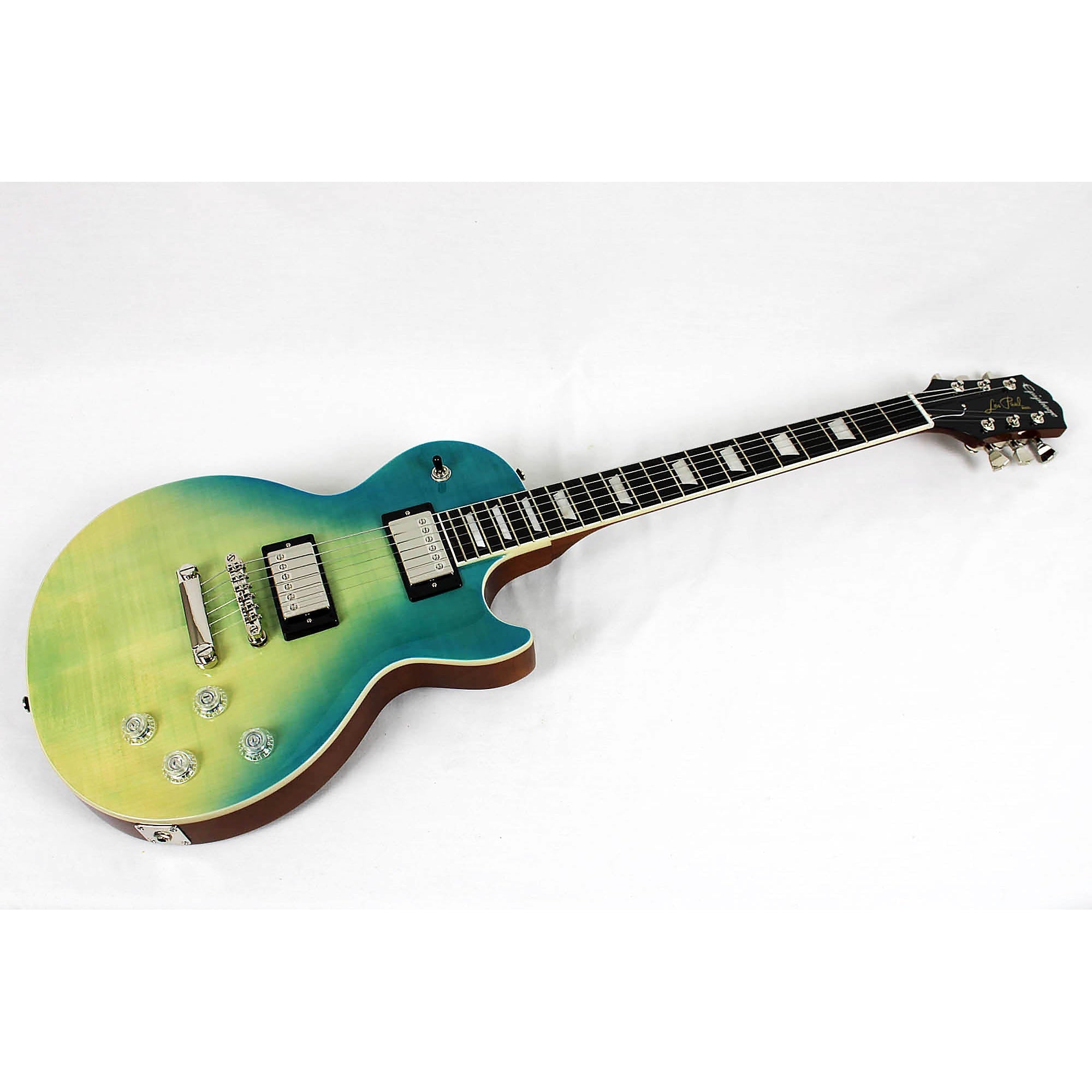 Epiphone les paul modern deals caribbean blue fade