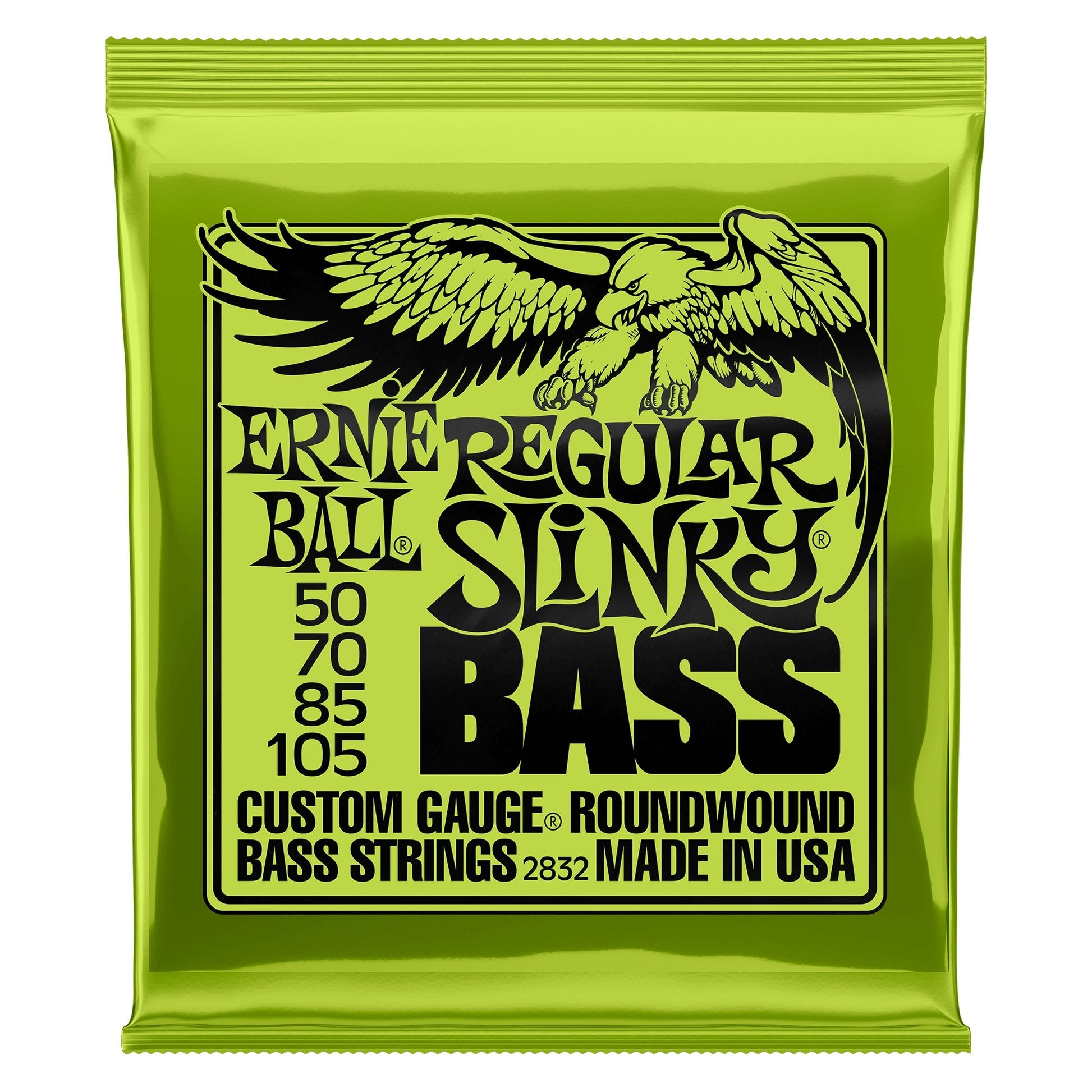 Ernie Ball 2832 Regular Slinky Nickel Wound Electric Bass Guitar Strings - .050-.105 - Leitz Music-749699128328-2832