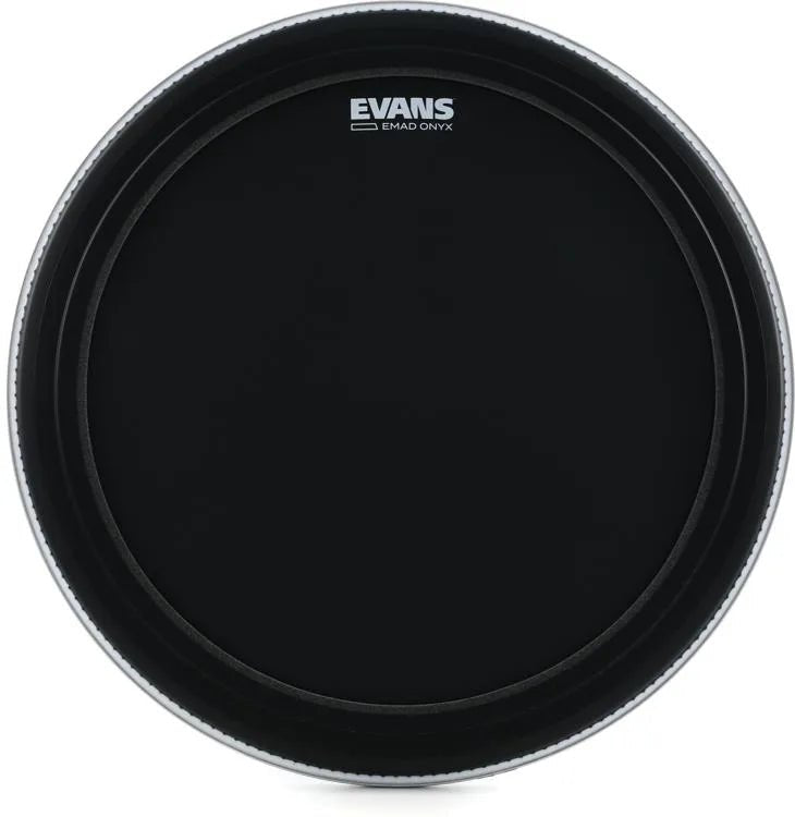 Evans EMAD Onyx Series Bass Drumhead - 22 inch - Leitz Music-818258805854-BD22EMADONX