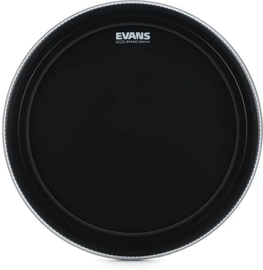 Evans EMAD Onyx Series Bass Drumhead - 22 inch - Leitz Music-818258805854-BD22EMADONX