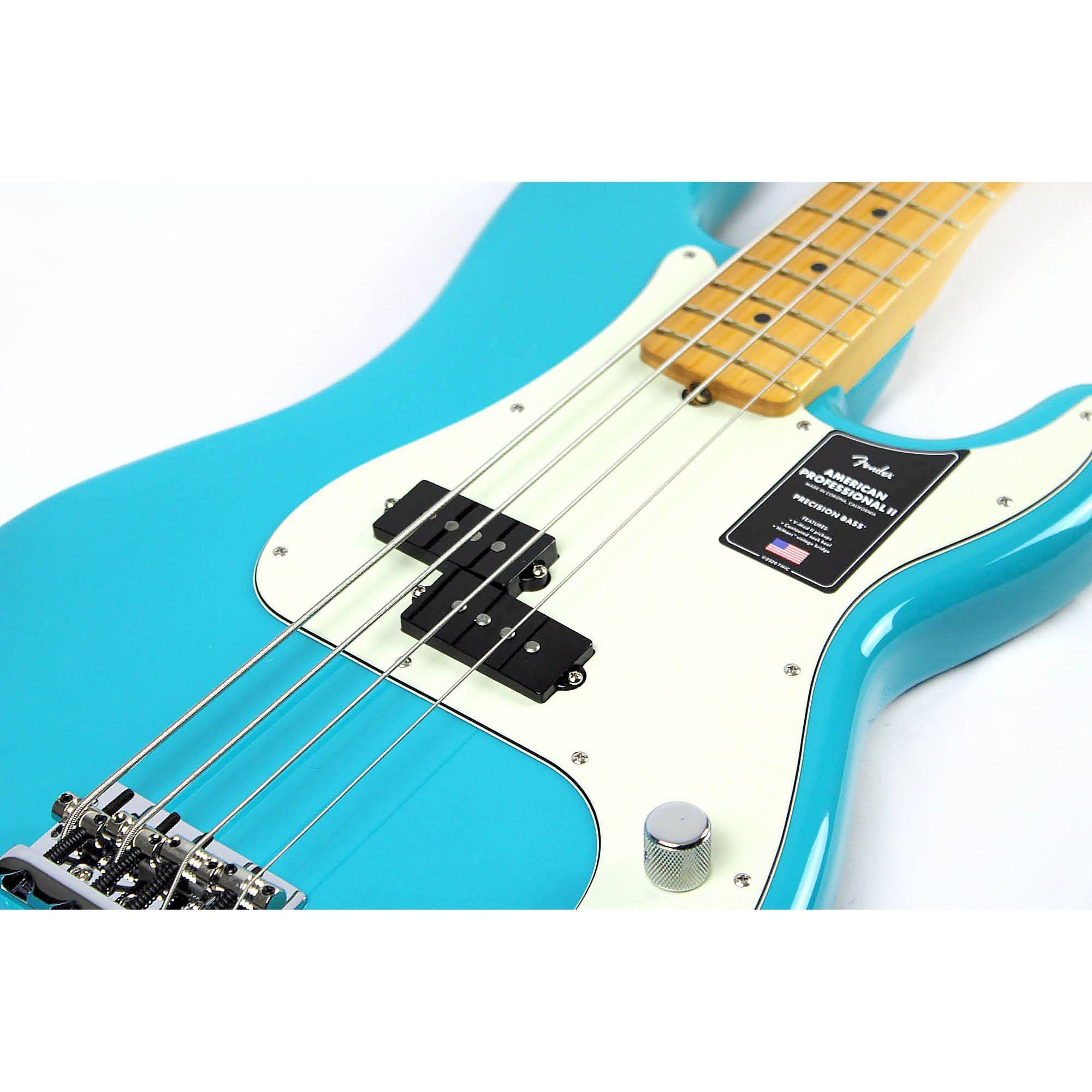 Fender American Professional II Precision Bass - Miami Blue with