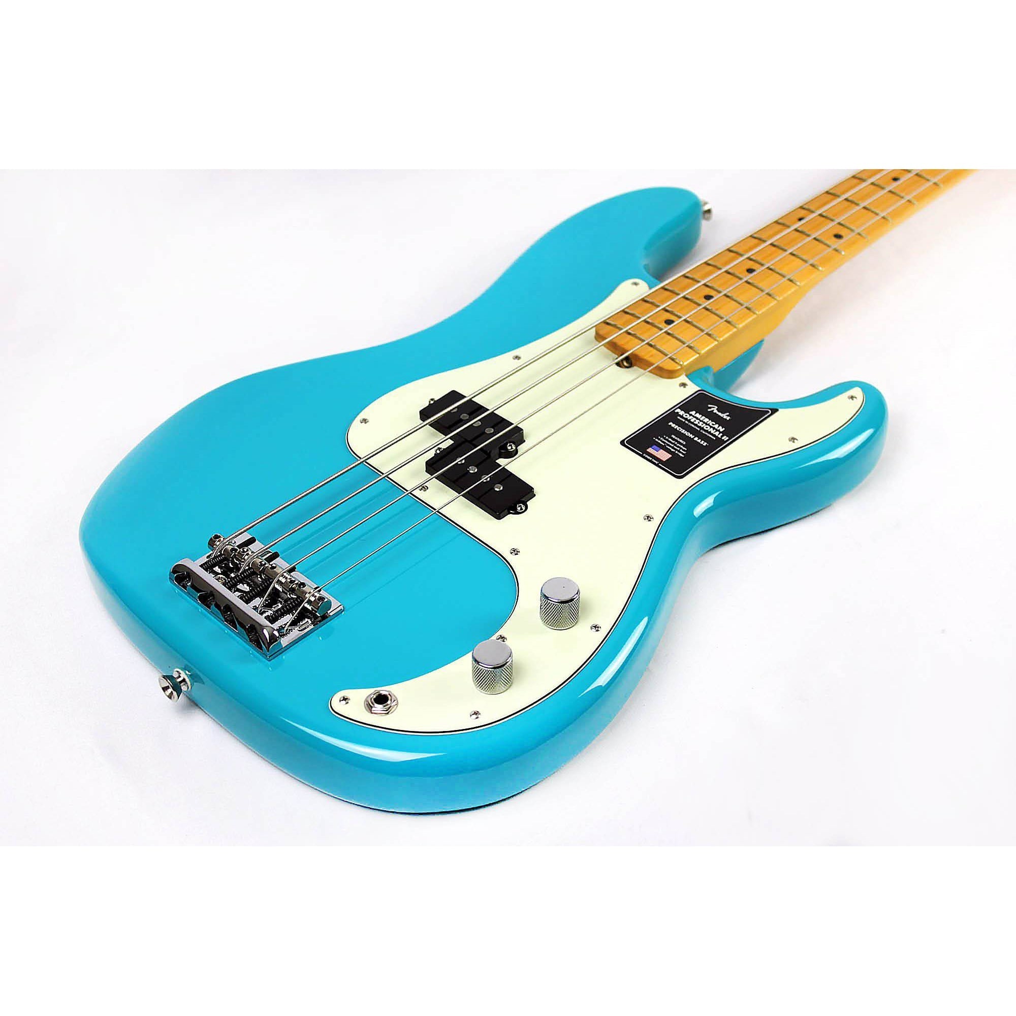 Fender American Professional II Precision Bass - Miami Blue with