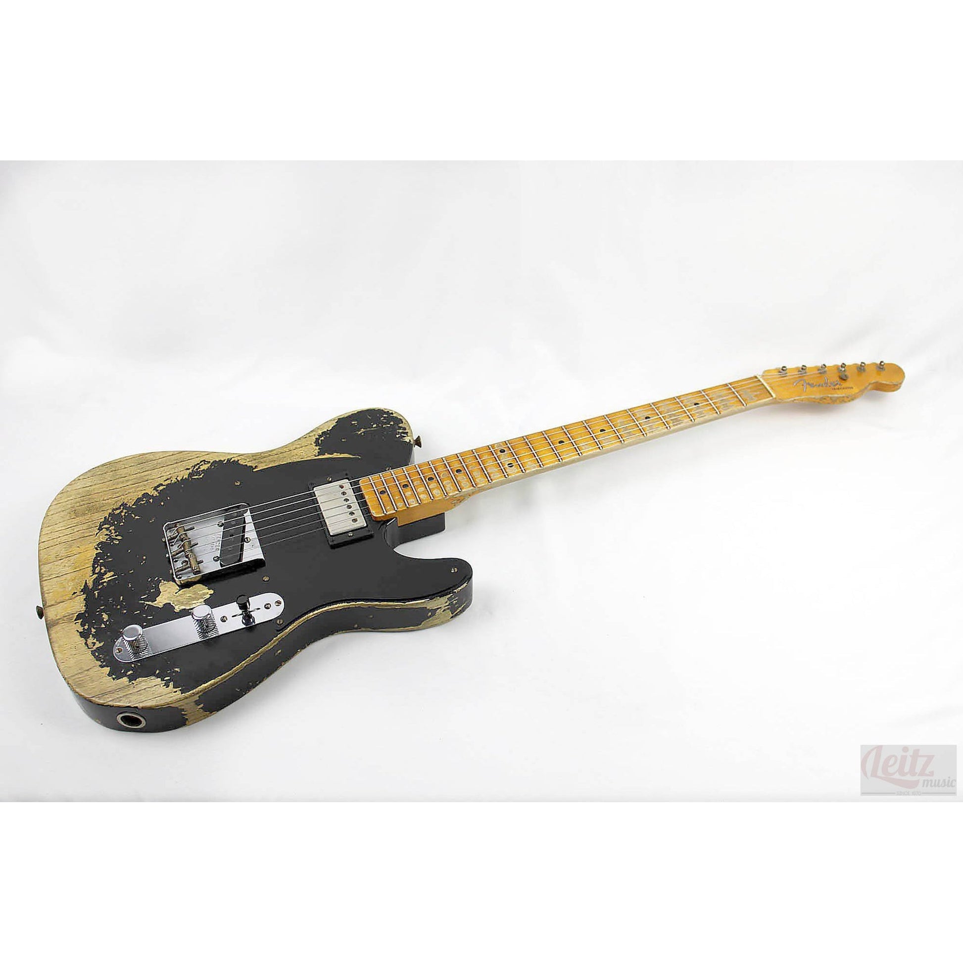 Fender Custom Shop Limited Edition 1951 HS Telecaster Super Heavy Relic - Aged Black - Leitz Music--R106634