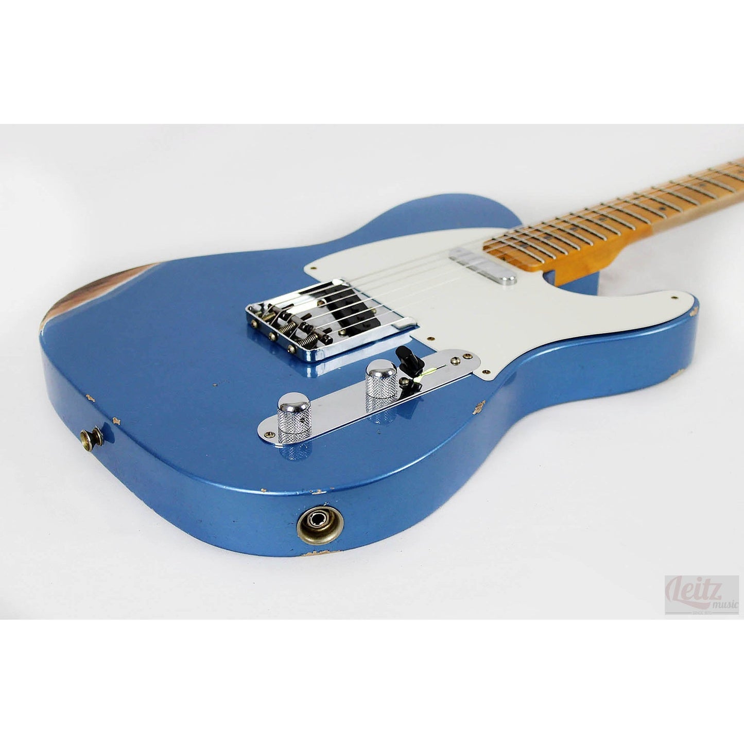 Fender Custom Shop Limited Edition 1955 Telecaster - Aged Blue Sparkle - Leitz Music--CZ565260