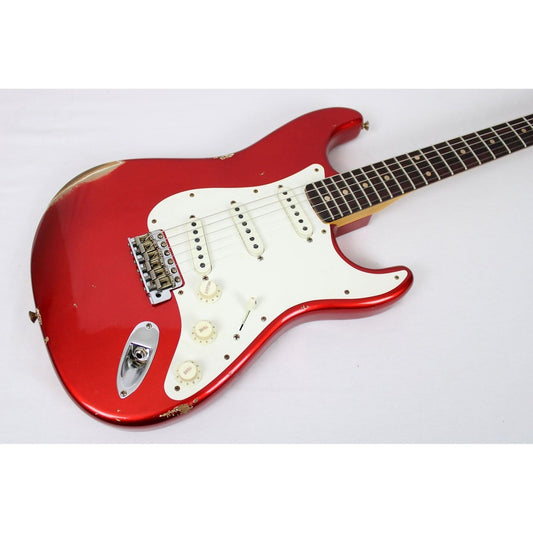 Fender Custom Shop Limited Edition 1959 Stratocaster Relic - Faded Aged Candy Apple Red - Leitz Music--CZ573499