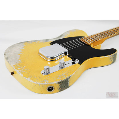 Fender Custom Shop Limited Edition 50s Pine Esquire Super Heavy Relic - Aged Nocaster Blonde - Leitz Music--R116803