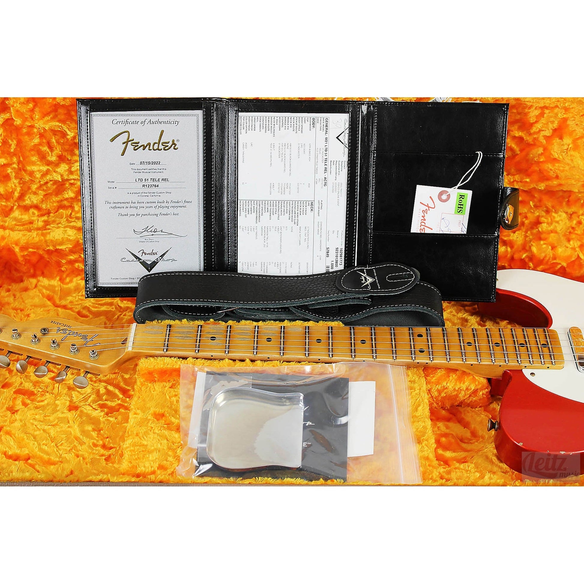 Fender Custom Shop Limited Edition 51 Telecaster Relic - Aged Candy Tangerine - Leitz Music--R123764