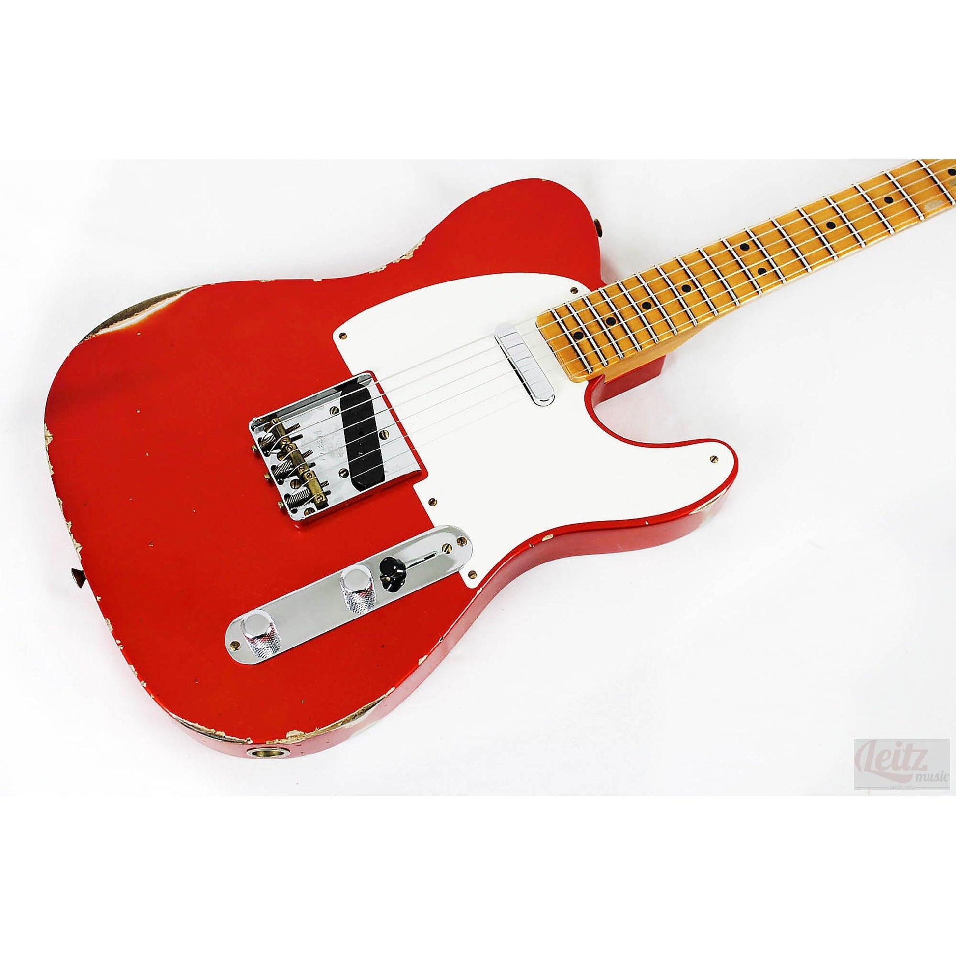 Fender Custom Shop Limited Edition 51 Telecaster Relic - Aged Candy Tangerine - Leitz Music--R123764