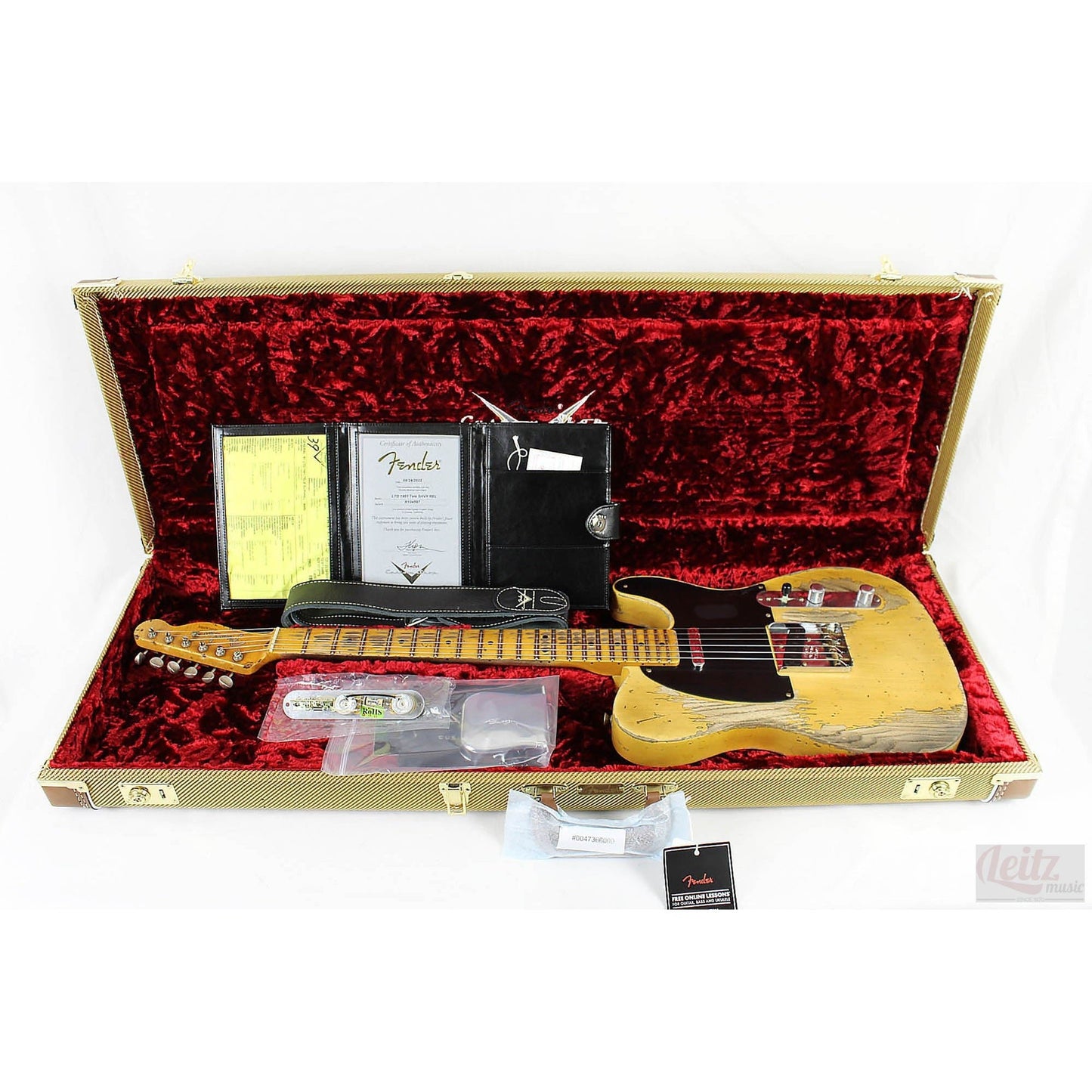 Fender Custom Shop Limited Edition 51 Telecaster Super Heavy Relic - Age Nocaster Blonde - Leitz Music--R124597