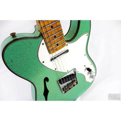 Fender Custom Shop Limited Edition 60s Custom Telecaster Thinline - Aged Seafoam Green Sparkle - Leitz Music