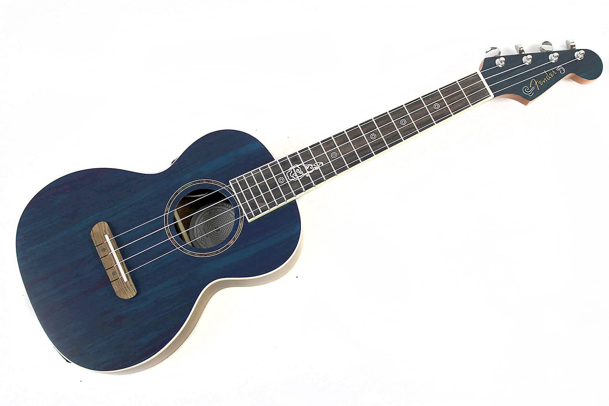 Fender Dhani Harrison Uke - Sapphire Blue with Gig Bag