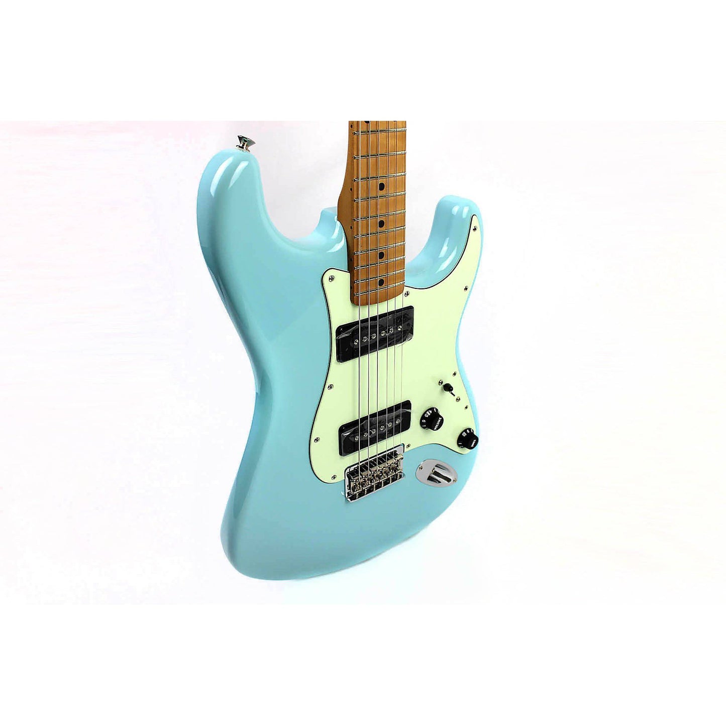 Fender Noventa Stratocaster - Daphne Blue with Maple Fingerboard with Gig Bag - Leitz Music-885978684489-0140922304