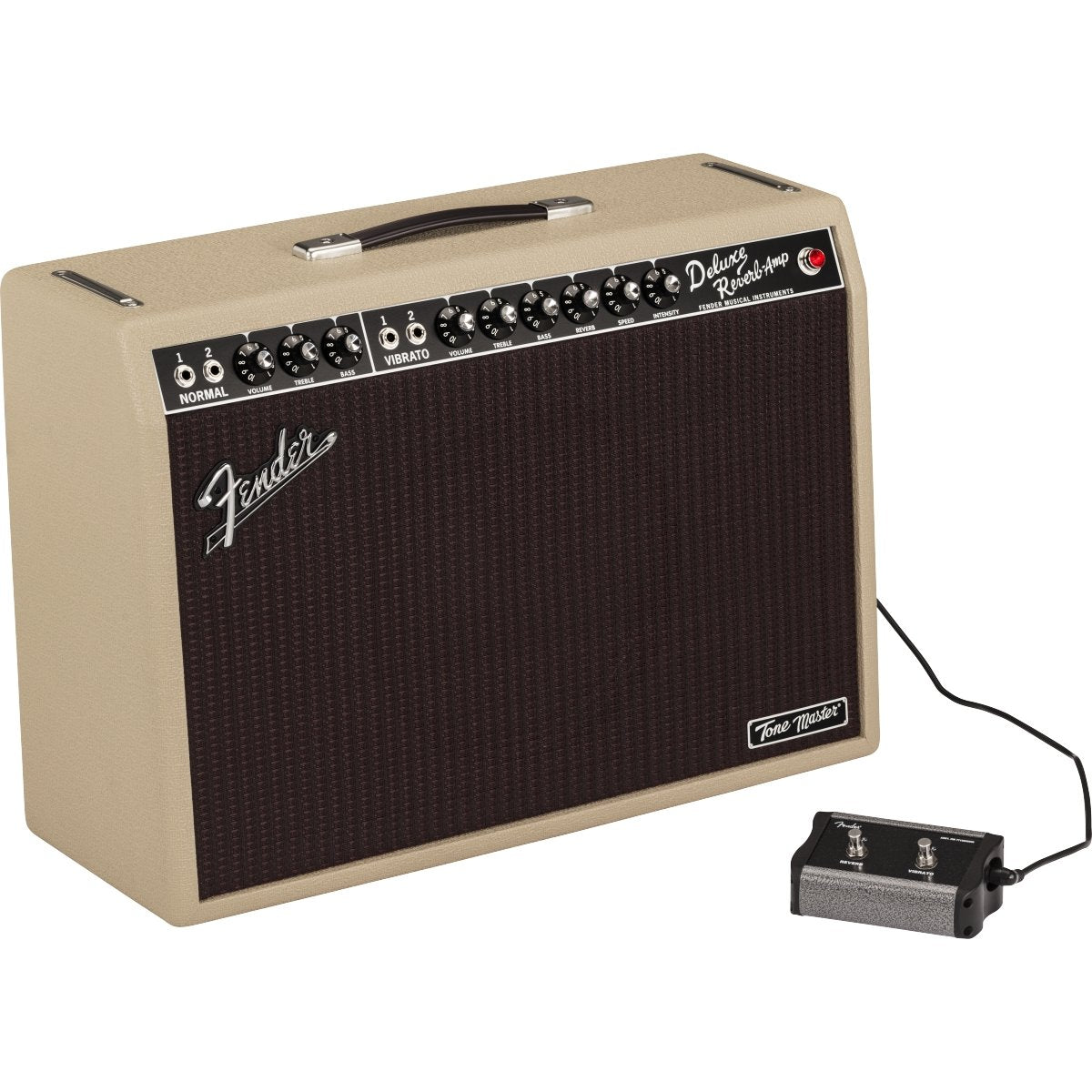 Fender Tone Master Deluxe Reverb 1x12" 100-watt Combo Amp - Blonde - Leitz Music-885978582686-2274100982