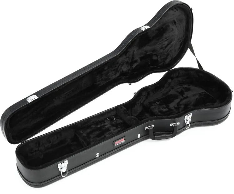 Gator Economy Wood Case - Single-cutaway Electric Solidbody Guitar Case - Leitz Music-818201604091-GWELPSBLK
