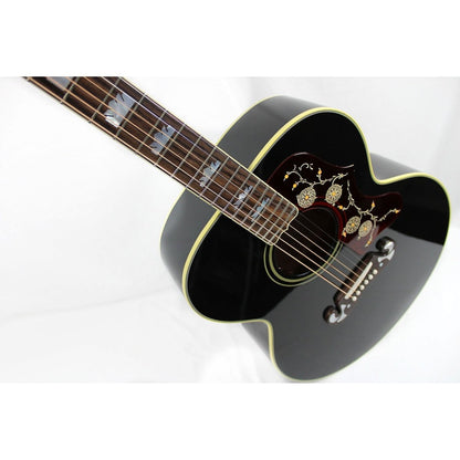 Gibson Acoustic Custom Elvis SJ-200 - Ebony - Leitz Music-711106056388-21913041