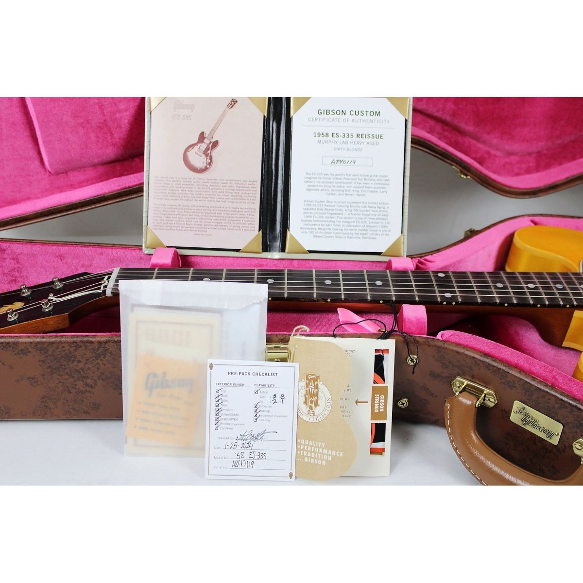 Gibson Custom 1958 ES-335 Reissue - Murphy Lab Heavy Aged Dirty Blonde | LIMITED RUN of 130 - Leitz Music-711106151009-A840119